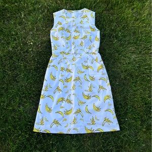 Milly banana pattern dress with pockets